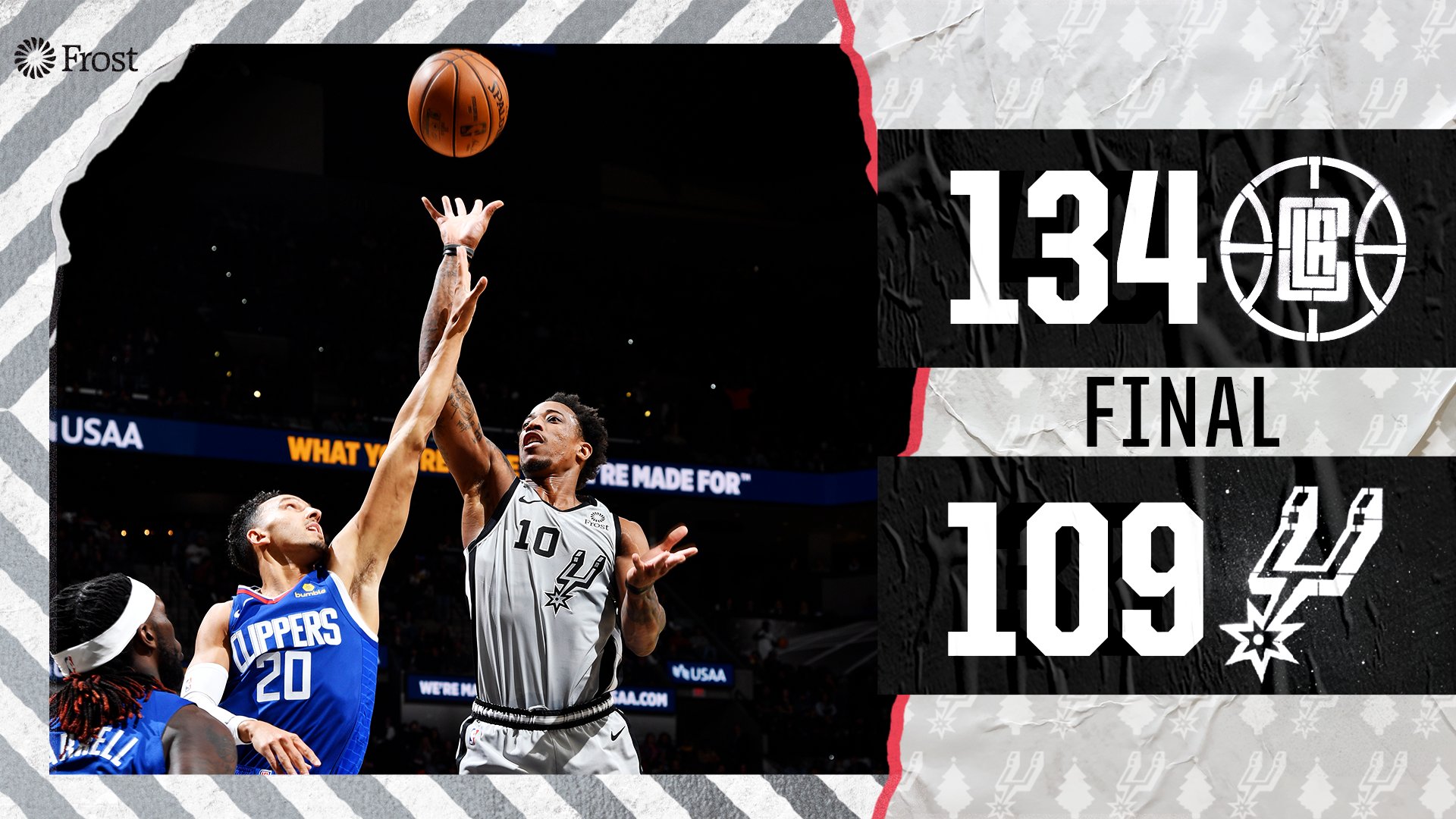 快船继续保持不败击败马刺哈雷尔高效砍下分