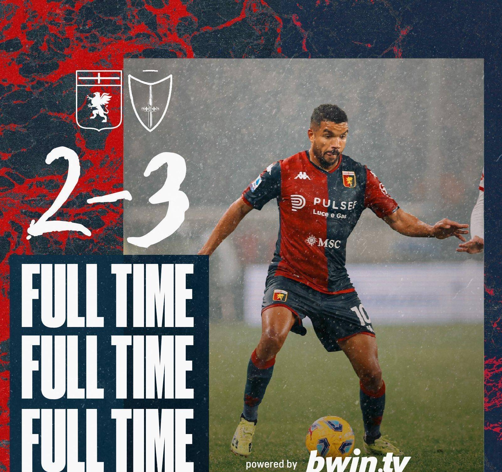 关于不敌热那亚，继续联赛低迷的信息